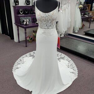 Deanna Ivory Size 14 Mori Lee Bridal Gown/Wedding Dress
